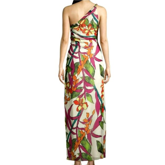 Ungaro $995 Ambrose One Shoulder Floral Maxi Dress XS NWT - Picture 3 of 12
